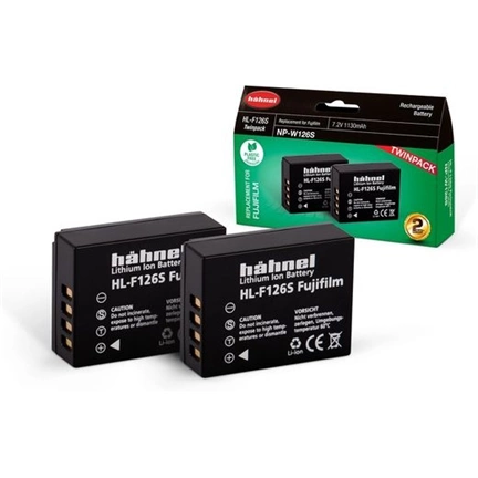 HAHNEL HL-F126S TWIN PACK akkumulátor szett (Fuji NP-W126S 1130 mAh)