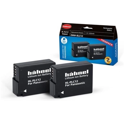 HAHNEL HL-PLC12 TWIN PACK akkumulátor szett (Panasonic DMW-BLC12 1000 mAh)