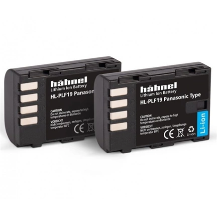 HAHNEL HL-PLF19 TWIN PACK akkumulátor szett (Panasonic DMW-BLF19 1970 mAh)