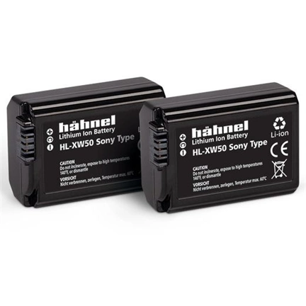 HAHNEL HL-XW50 TWIN PACK akkumulátor szett (Sony NP-FW50 1000 mAh)