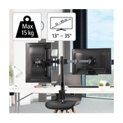 HAMA monitorkar "Dupla" Full Motion, 100x100, 2x35"-ig