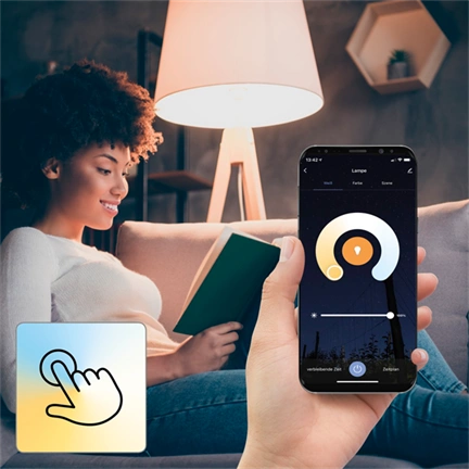 HAMA okos WiFi LED izzó E27 RGB 10W 806lm