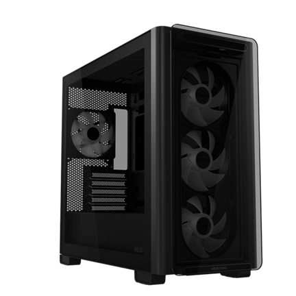 HÁZ ASUS A23 PLUS - micro-ATX számítógépház - fekete