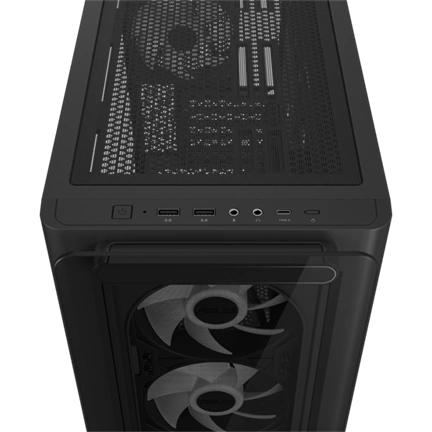 HÁZ ASUS A23 PLUS - micro-ATX számítógépház - fekete