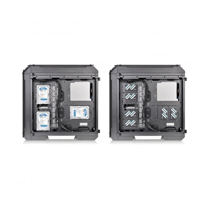 HÁZ Thermaltake View 71 Tempered Glass Edition táp nélküli ATX számítógépház fekete HÁZ Thermaltake View 71 Tempered Glass Edition táp nélküli ATX számítógépház fekete