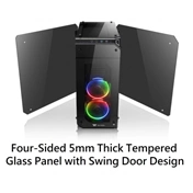 HÁZ Thermaltake View 71 Tempered Glass RGB Edition táp nélküli ATX számítógépház fekete
