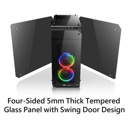 HÁZ Thermaltake View 71 Tempered Glass RGB Edition táp nélküli ATX számítógépház fekete HÁZ Thermaltake View 71 Tempered Glass RGB Edition táp nélküli ATX számítógépház fekete
