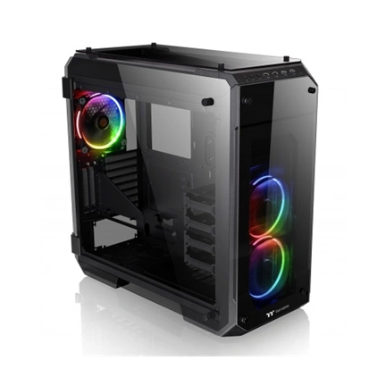 HÁZ Thermaltake View 71 Tempered Glass RGB Edition táp nélküli ATX számítógépház fekete HÁZ Thermaltake View 71 Tempered Glass RGB Edition táp nélküli ATX számítógépház fekete