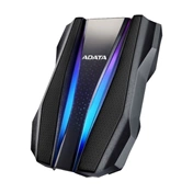 HDD ADATA HD770G 1TB USB3.2 ütésálló, RGB, Fekete