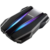 HDD ADATA HD770G 1TB USB3.2 ütésálló, RGB, Fekete