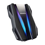 HDD ADATA HD770G 1TB USB3.2 ütésálló, RGB, Fekete