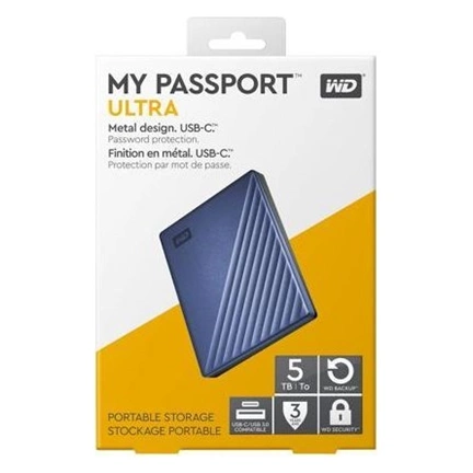 HDD EXT WD My Passport Ultra 2,5" 5TB USB3.0 kék
