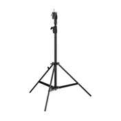 HENSEL Steel Stand black, 118-220 cm,  with casters, shipping weight 30 kg
