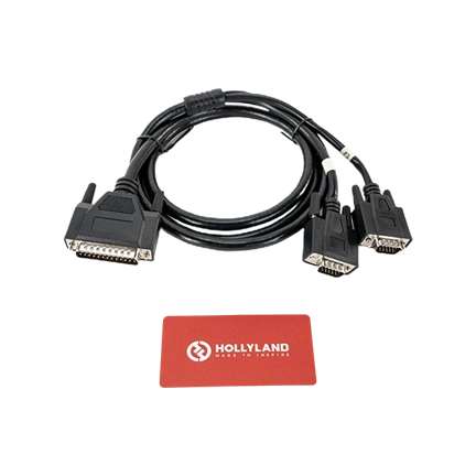 HOLLYLAND HL-TCB10 DB25 MALE TO DUAL HDB15 MALE TALLY CABLE