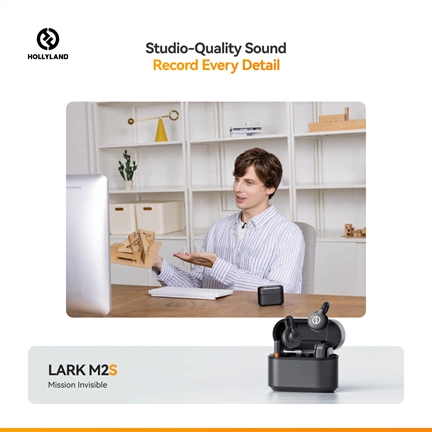 HOLLYLAND LARK M2S COMBO Vezeték Nélküli Mikrofon Szürke