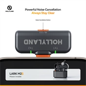 HOLLYLAND LARK M2S DUO USB-C Vezeték Nélküli Mikrofon Szürke