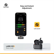 HOLLYLAND LARK M2S DUO USB-C Vezeték Nélküli Mikrofon Szürke