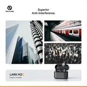 HOLLYLAND LARK M2S DUO USB-C Vezeték Nélküli Mikrofon Szürke