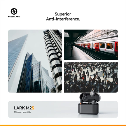 HOLLYLAND LARK M2S DUO USB-C Vezeték Nélküli Mikrofon Szürke
