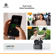 HOLLYLAND LARK M2S DUO USB-C Vezeték Nélküli Mikrofon Szürke