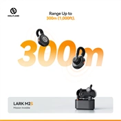 HOLLYLAND LARK M2S DUO USB-C Vezeték Nélküli Mikrofon Szürke