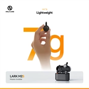 HOLLYLAND LARK M2S DUO USB-C Vezeték Nélküli Mikrofon Szürke