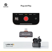 HOLLYLAND LARK M2S MINI COMBO Vezeték Nélküli Mikrofon Szürke