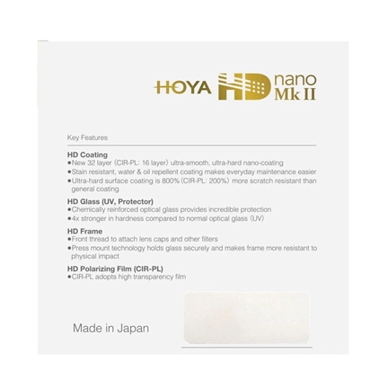 HOYA HD Nano Mk II CIR-PL 62mm