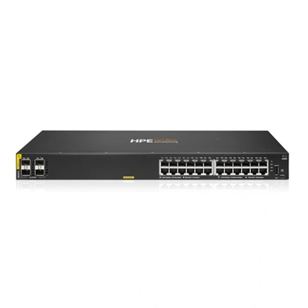 HPE Aruba Networking CX 6000 24p 10M/100M/1G Class4 PoE 4p SFP 1G 370W Switch