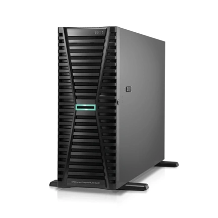 HPE torony szerver ProLiant ML350 Gen12, Xeon 16C 6515P 2.3GHz, 1x64GB, 2x480GB SSD 8xSFF, MR408i-o, 2x1000W