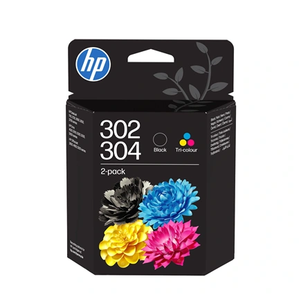 HP 302/304 háromszínű/fekete tintapatron, 2 db-os készlet