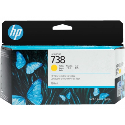 HP 498N7A Patron Yellow 130ml No.738