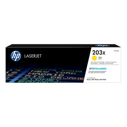 HP CF542X (203X) sárga nagykapacítású toner