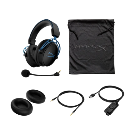 HP HYPERX Cloud Alpha S - fekete/kék