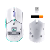 HP HYPERX vezeték nélküli gaming egér Pulsefire Haste 2 Core - fehér