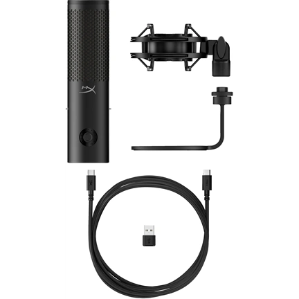 HP HYPERX vezetékes mikrofon QuadCast 2 S RGB - fekete