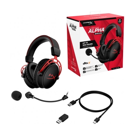 HP HyperX Cloud Alpha - Wireless Gaming Headset (Black-Red)