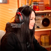 HP HyperX Cloud III S vezeték nélküli gamer headset, fekete-piros