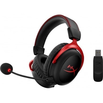 HP HyperX Cloud II Wireless - Gaming Headset (Black-Red)