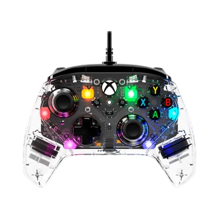 HP HyperX Clutch Gladiate USB-C gamepad játékvezérlő átlátszó-fekete
