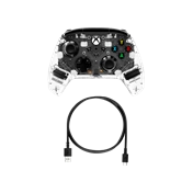 HP HyperX Clutch Gladiate USB-C gamepad játékvezérlő átlátszó-fekete