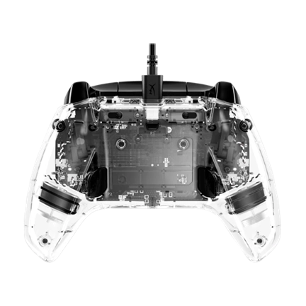 HP HyperX Clutch Gladiate USB-C gamepad játékvezérlő átlátszó-fekete