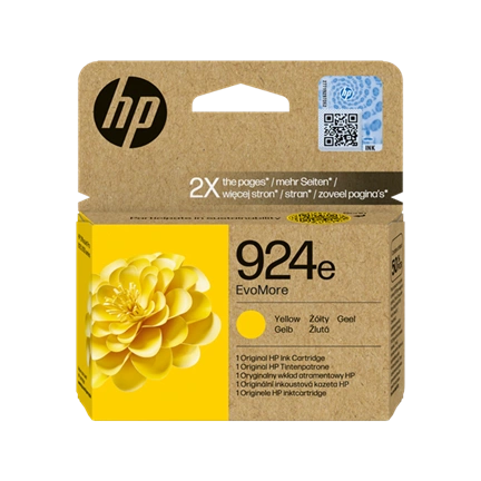 HP Patron 4K0U9NE (HP No924e) Officejet, sárga, 800/oldal Evomore