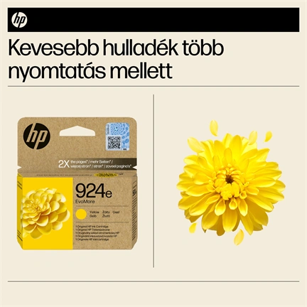 HP Patron 4K0U9NE (HP No924e) Officejet, sárga, 800/oldal Evomore