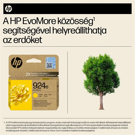 HP Patron 4K0U9NE (HP No924e) Officejet, sárga, 800/oldal Evomore