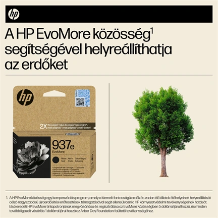 HP Patron 4S6W9NE (HP No937e) Officejet, fekete 2500/oldal Evomore
