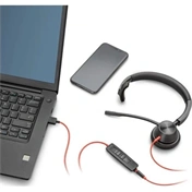 HP Poly Blackwire 3320 Stereo USB-C Headset +USB-C/A Adapter