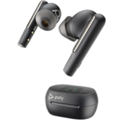 HP Poly Voyager Free 60+ UC M Carbon Black Earbuds +BT700 USB-C Adapter +Touchscreen Charge Case