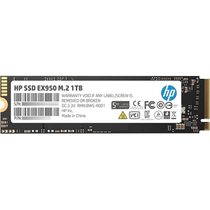 HP SSD EX950 1TB, M.2 PCIe Gen3 x4 NVMe, 3500/2900 MB/s, IOPS 410/370K