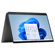 HP Spectre x360 14-eu0003nh 14" 3K 2880x1800 OLED 120Hz 400cd Touch, Ultra7-155H 1.4GHz, 32GB, 1TB SSD, Win 11, fekete